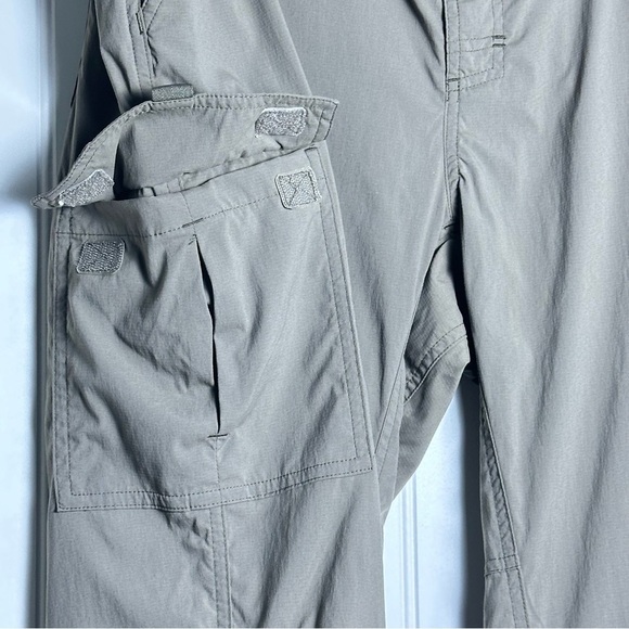 L.L. Bean Men's XL Cargo Pants Patch Secured zipper Pocket Elastic Waist - Picture 4 of 12